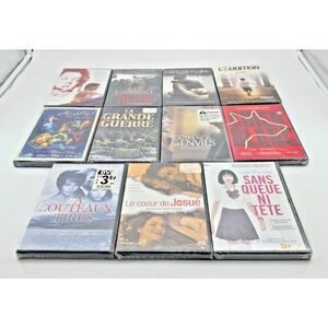 Lot of 10 DVD Movies – French Canadian / Québec Cinema – Random Genres – NEW